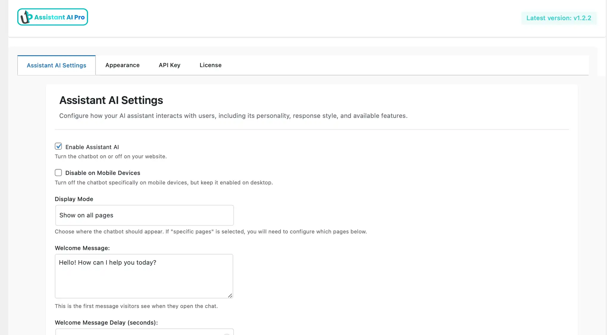 Control your chatbot
